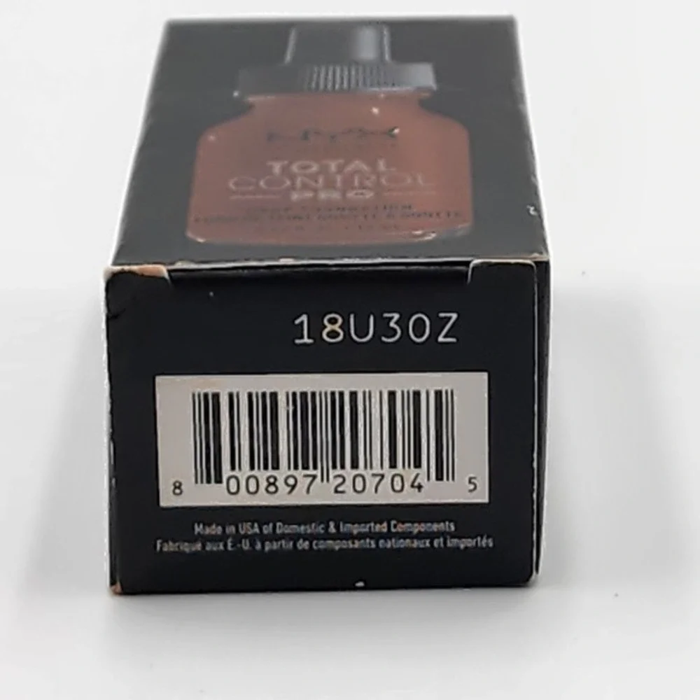 NYX Total Control Pro Drop Foundation Mocha TCPDF19 Demi Matte Finish New in Box